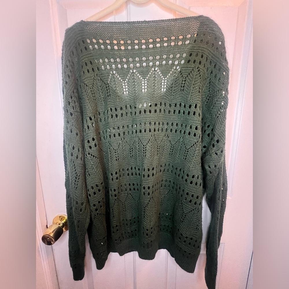Olive Green Knit Sweater